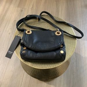 Hammitt Black Crossbody Bag with Gold Accents
